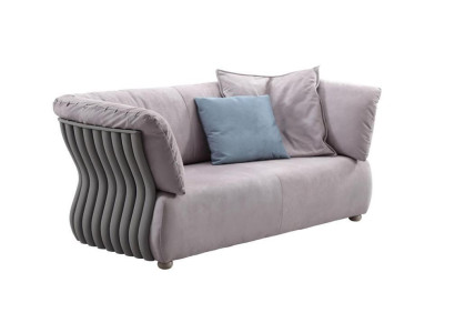 Sofa 2 Seater Designer Sofa Couch Upholstery Sofas Couches Fabric Textile new